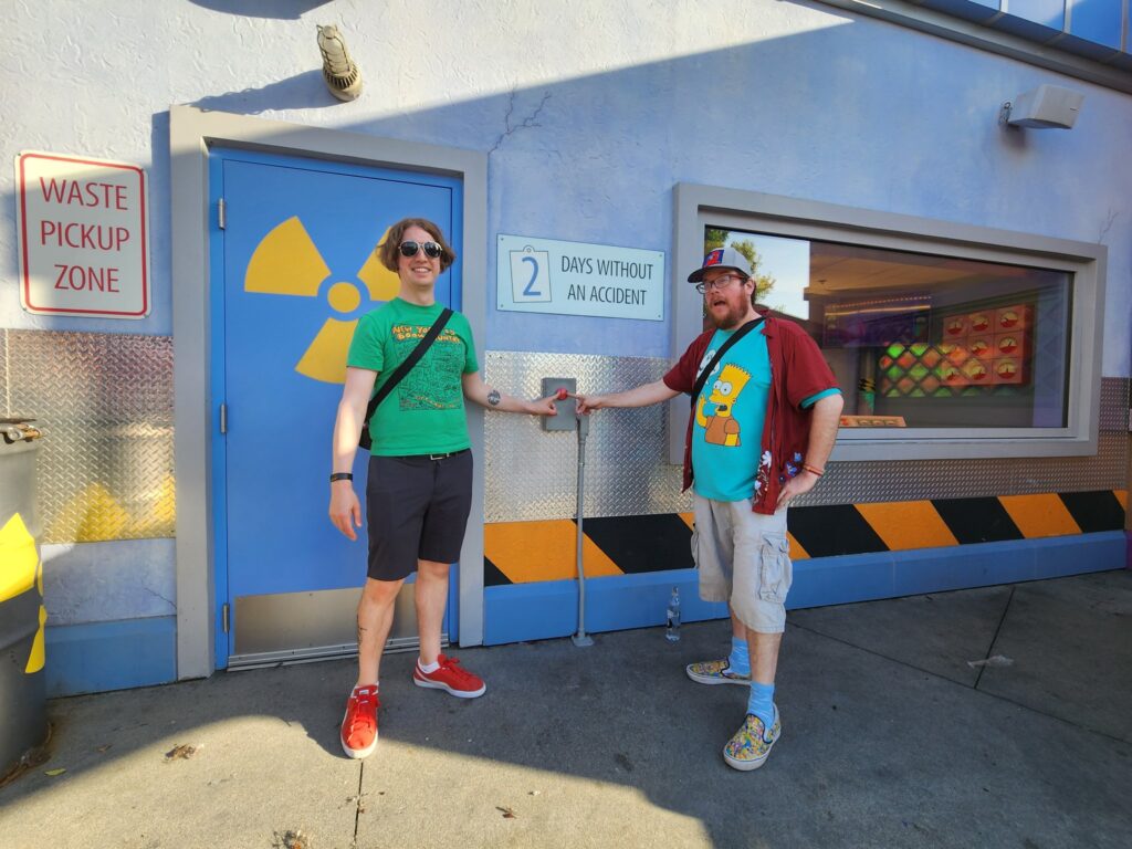 Bob Mackey and Henry Gilbert at the Springfield Nuclear Power Plant